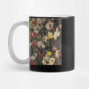 Flowers Design Symbolist Vintage Mug